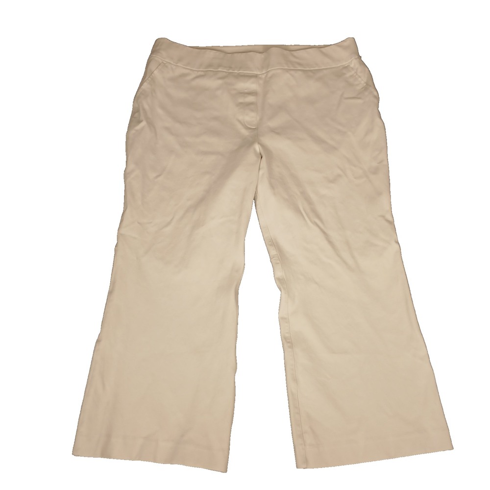 Spanx SILVER LININGS On-The-Go Kick Flare Womens Pants 20373R White Size 2X